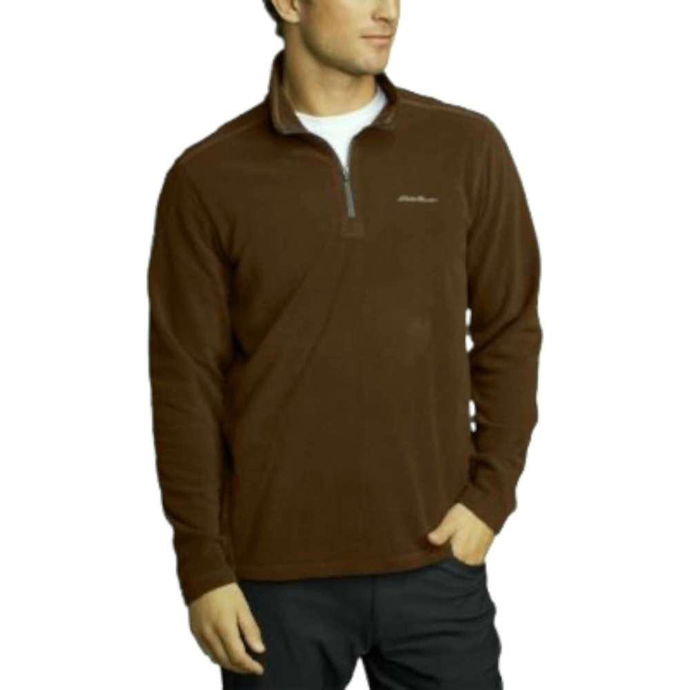 EDDIE BAUER MEN’S 1/4 ZIPPER PULLOVER LONG SLEEVES SIZE M TURTLENECK